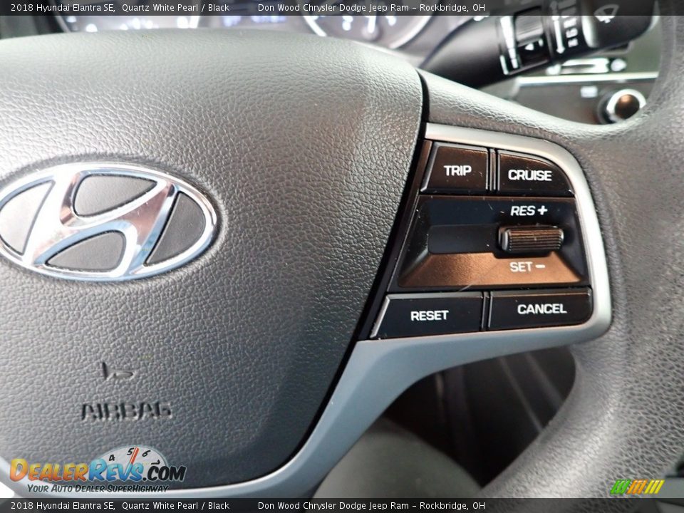 2018 Hyundai Elantra SE Quartz White Pearl / Black Photo #15