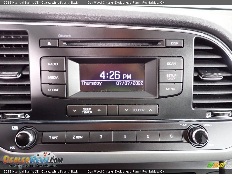 2018 Hyundai Elantra SE Quartz White Pearl / Black Photo #17