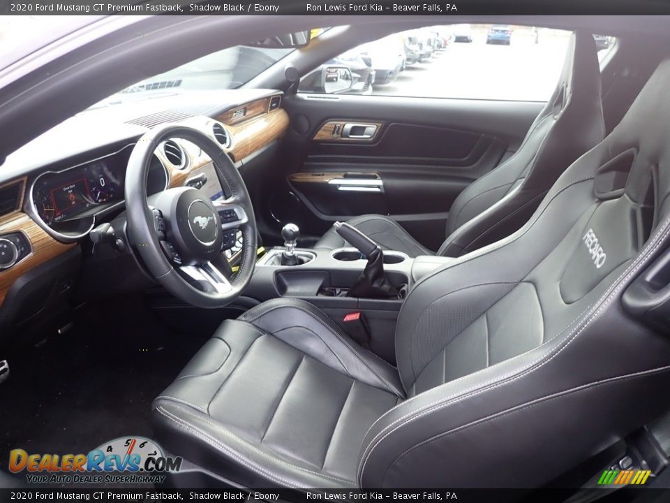 Front Seat of 2020 Ford Mustang GT Premium Fastback Photo #12