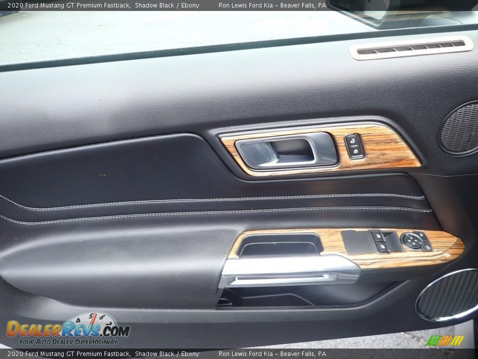 Door Panel of 2020 Ford Mustang GT Premium Fastback Photo #13