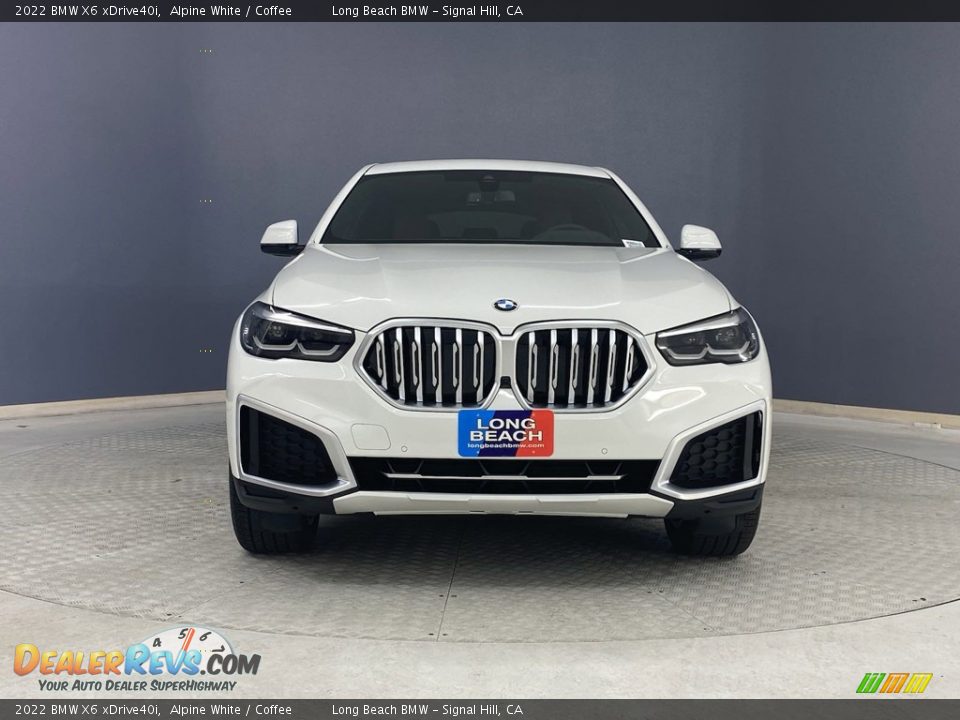 2022 BMW X6 xDrive40i Alpine White / Coffee Photo #2