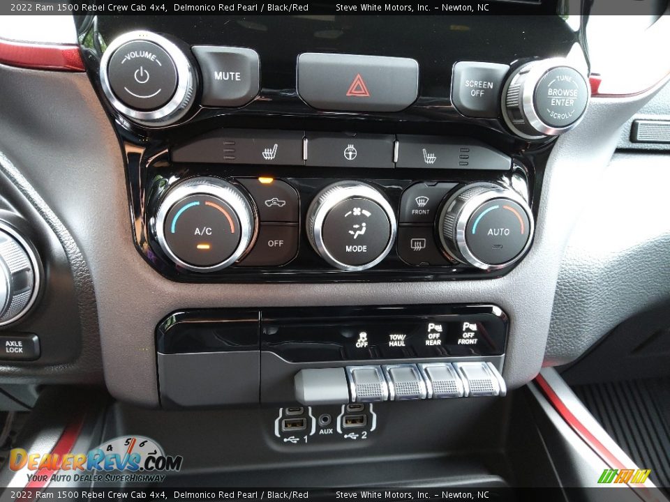 2022 Ram 1500 Rebel Crew Cab 4x4 Delmonico Red Pearl / Black/Red Photo #27