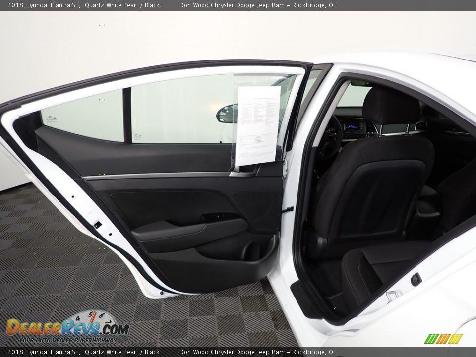 2018 Hyundai Elantra SE Quartz White Pearl / Black Photo #21