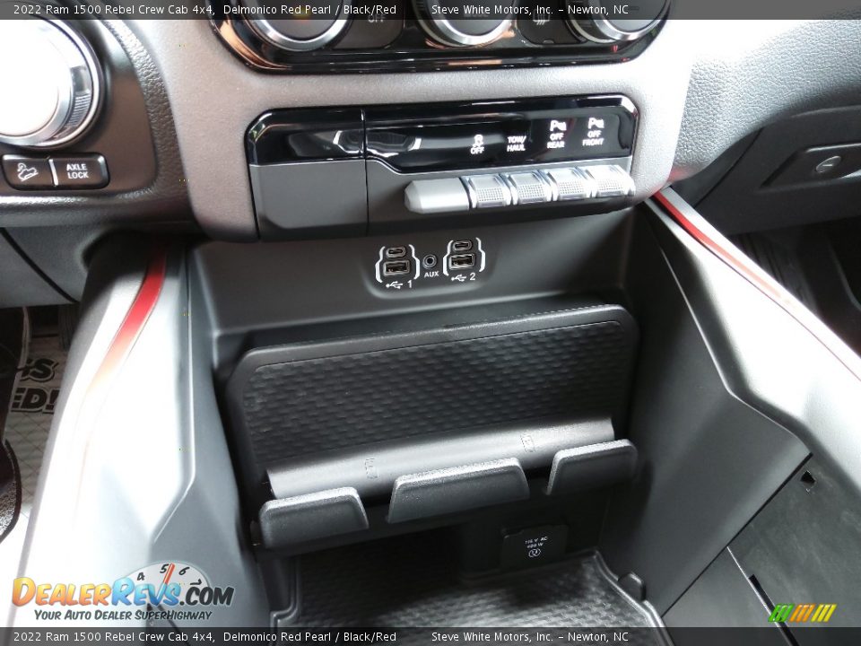 2022 Ram 1500 Rebel Crew Cab 4x4 Delmonico Red Pearl / Black/Red Photo #28