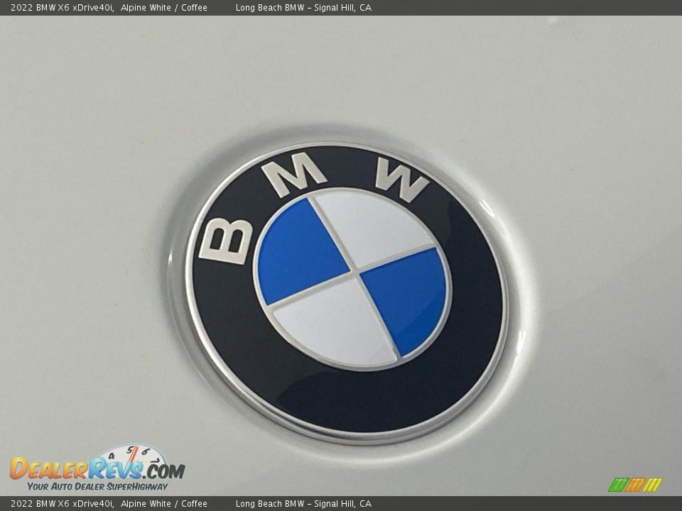 2022 BMW X6 xDrive40i Alpine White / Coffee Photo #5