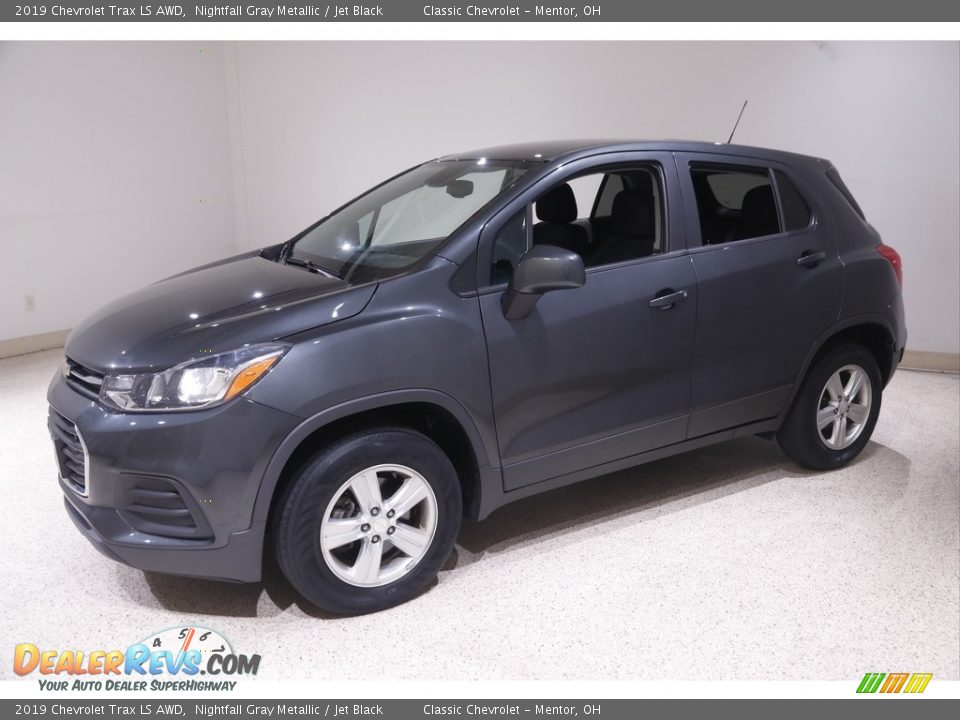 2019 Chevrolet Trax LS AWD Nightfall Gray Metallic / Jet Black Photo #3