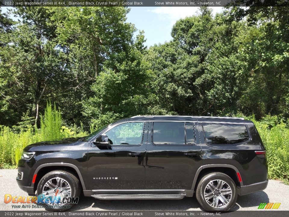 Diamond Black Crystal Pearl 2022 Jeep Wagoneer Series III 4x4 Photo #1