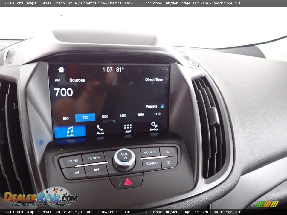 2019 Ford Escape SE 4WD Oxford White / Chromite Gray/Charcoal Black Photo #2