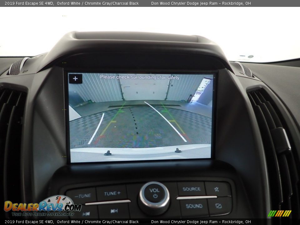 2019 Ford Escape SE 4WD Oxford White / Chromite Gray/Charcoal Black Photo #3