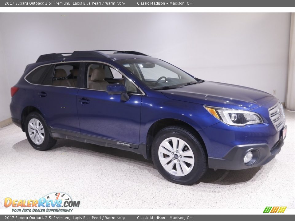 2017 Subaru Outback 2.5i Premium Lapis Blue Pearl / Warm Ivory Photo #1