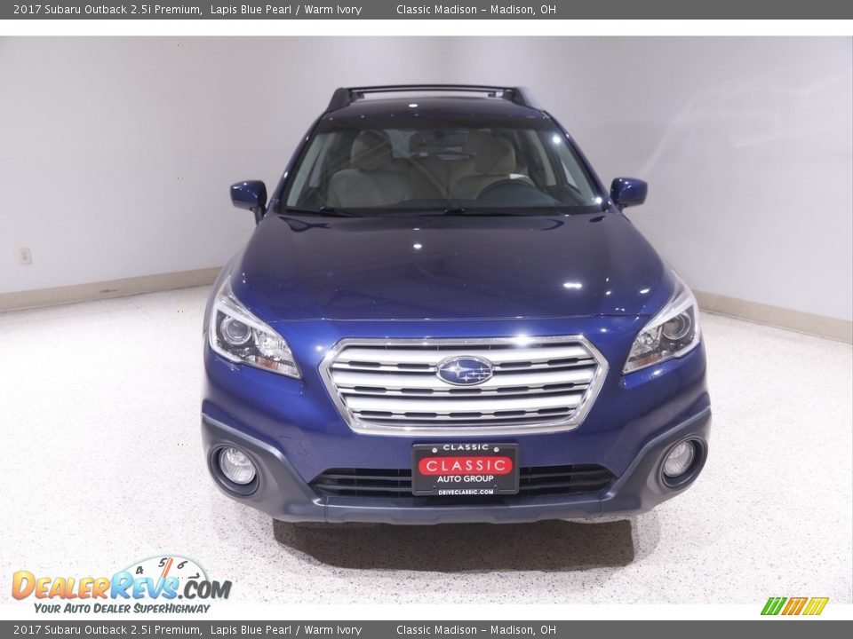 2017 Subaru Outback 2.5i Premium Lapis Blue Pearl / Warm Ivory Photo #2