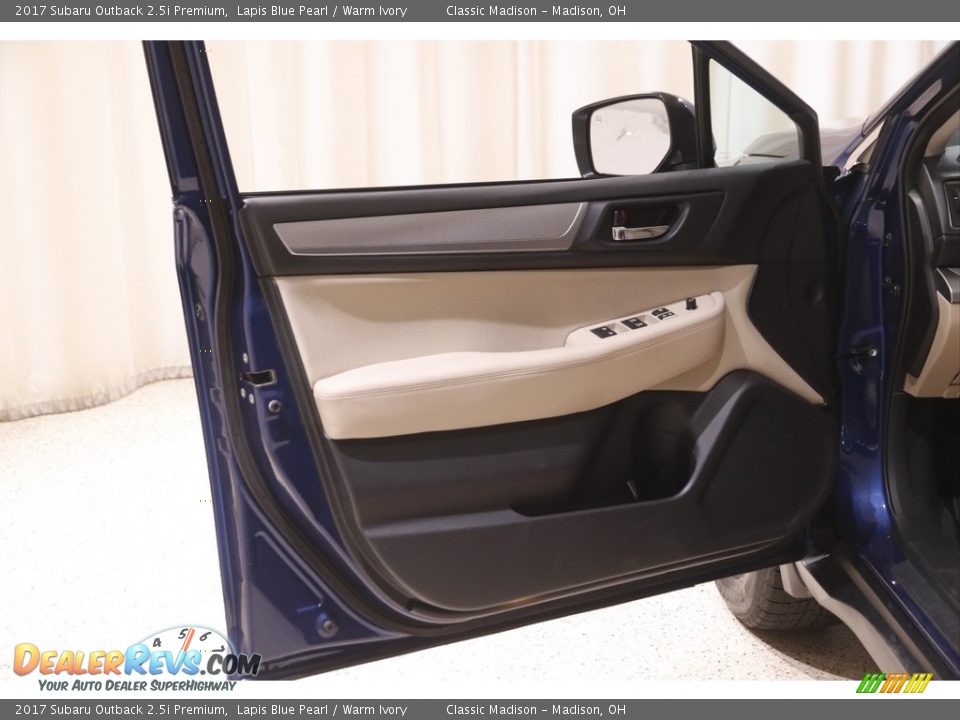 2017 Subaru Outback 2.5i Premium Lapis Blue Pearl / Warm Ivory Photo #4