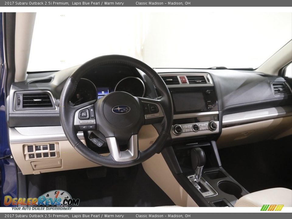 2017 Subaru Outback 2.5i Premium Lapis Blue Pearl / Warm Ivory Photo #6