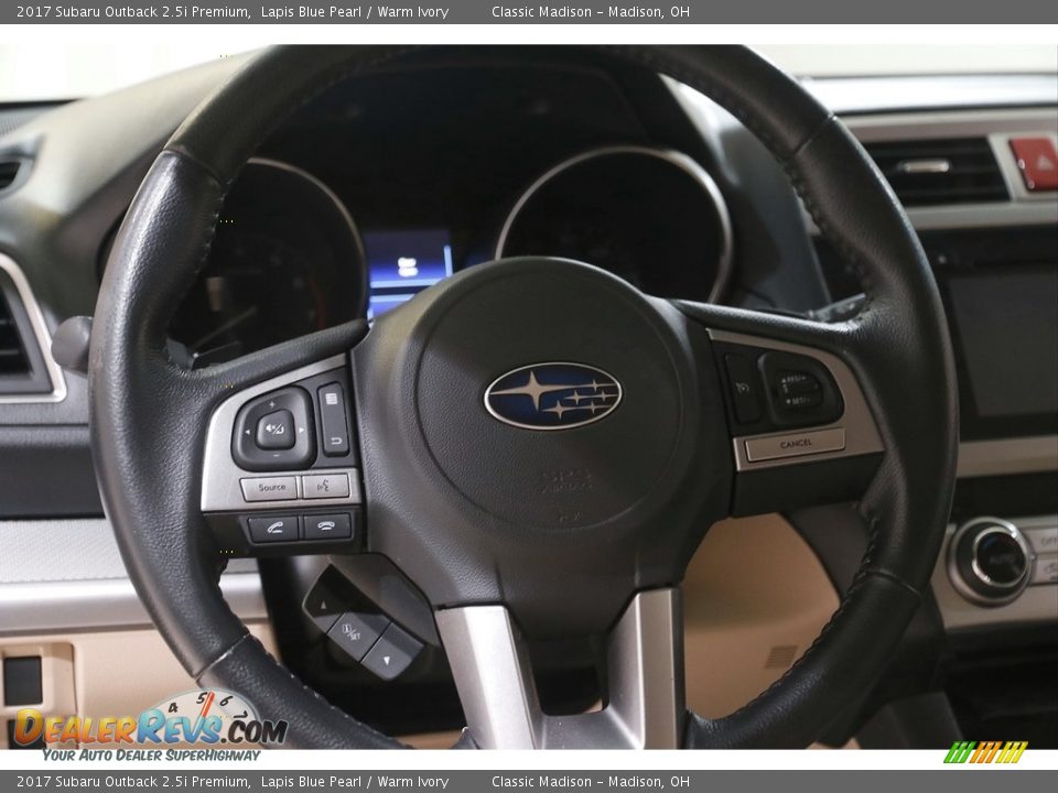 2017 Subaru Outback 2.5i Premium Lapis Blue Pearl / Warm Ivory Photo #7