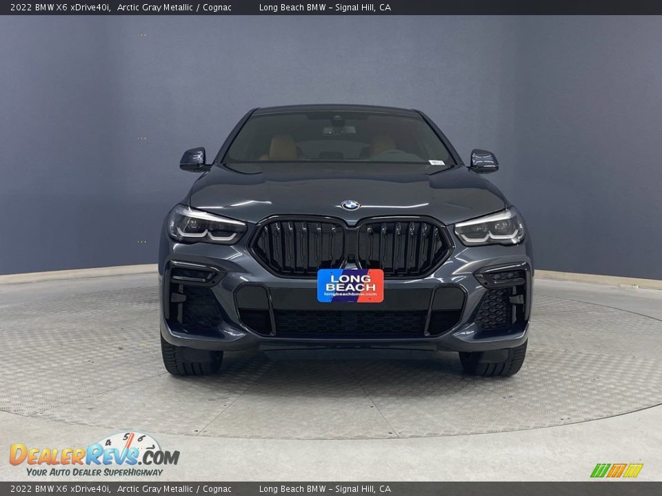 2022 BMW X6 xDrive40i Arctic Gray Metallic / Cognac Photo #2