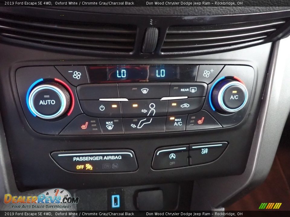 2019 Ford Escape SE 4WD Oxford White / Chromite Gray/Charcoal Black Photo #20
