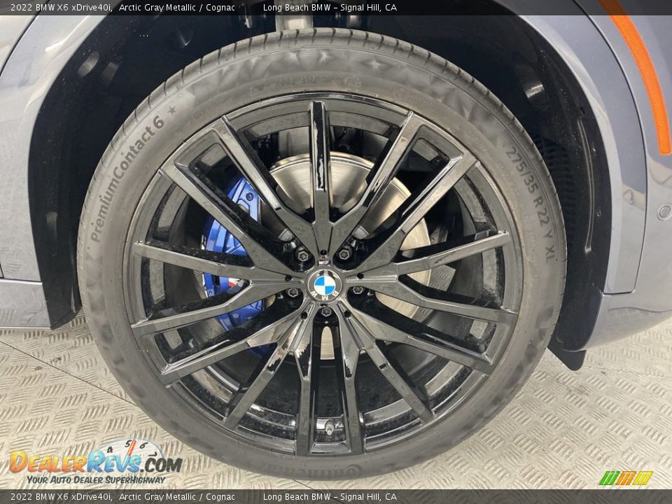 2022 BMW X6 xDrive40i Arctic Gray Metallic / Cognac Photo #3
