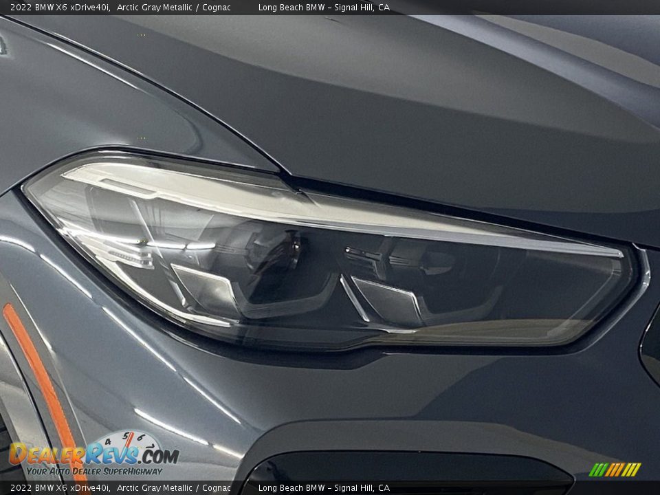 2022 BMW X6 xDrive40i Arctic Gray Metallic / Cognac Photo #4