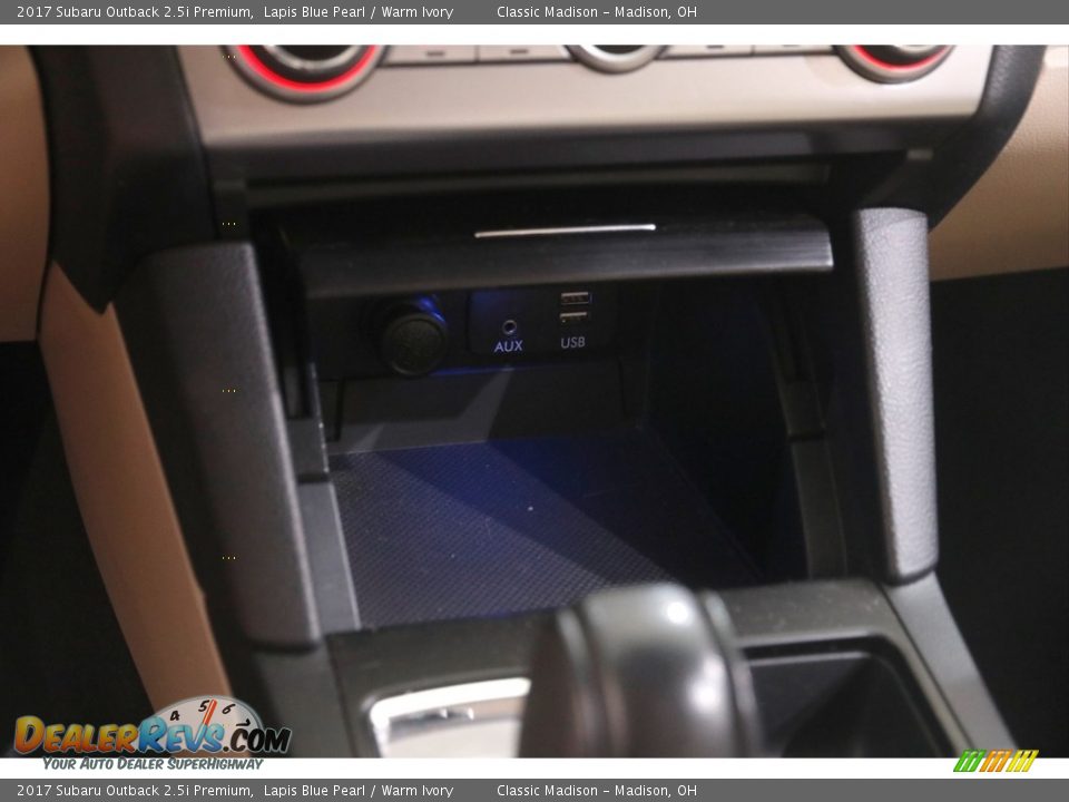 2017 Subaru Outback 2.5i Premium Lapis Blue Pearl / Warm Ivory Photo #14