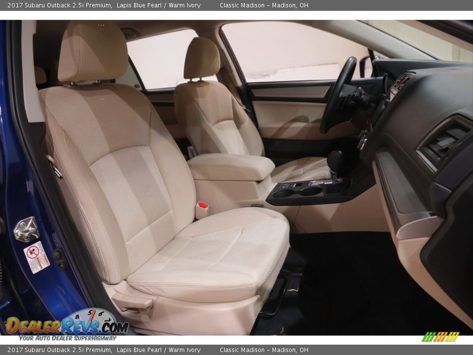 2017 Subaru Outback 2.5i Premium Lapis Blue Pearl / Warm Ivory Photo #15