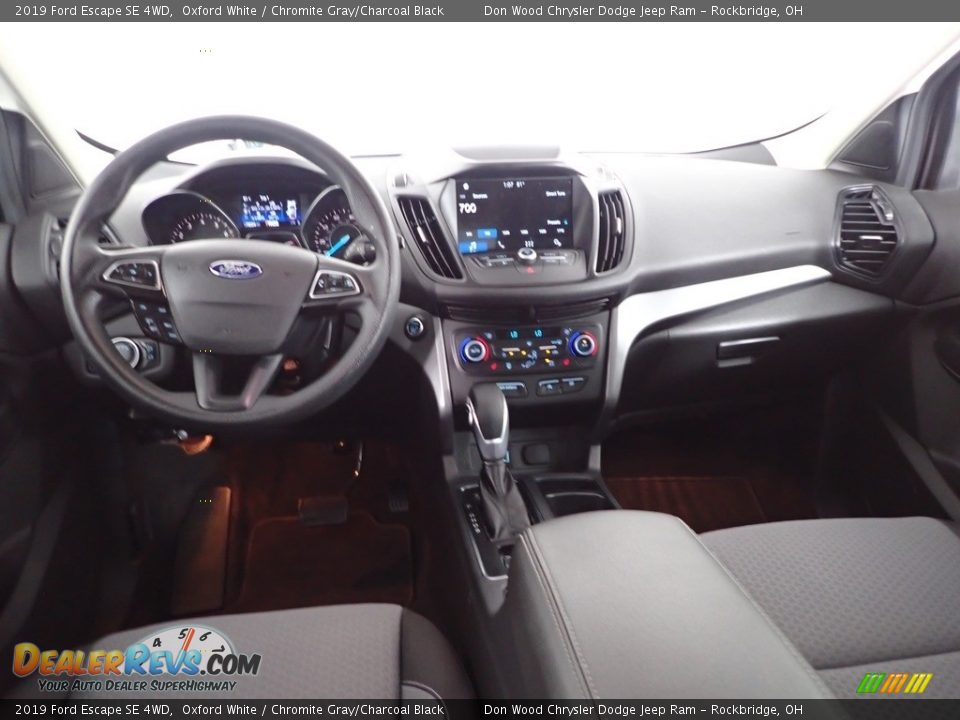 2019 Ford Escape SE 4WD Oxford White / Chromite Gray/Charcoal Black Photo #25