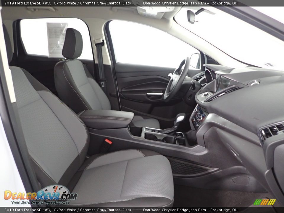 2019 Ford Escape SE 4WD Oxford White / Chromite Gray/Charcoal Black Photo #27