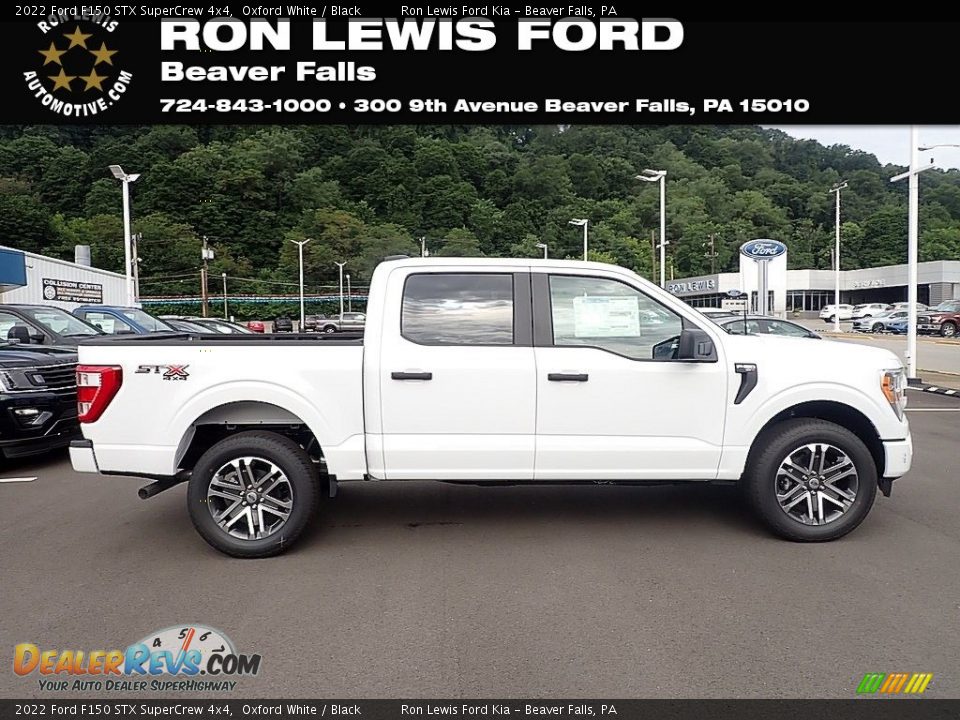 2022 Ford F150 STX SuperCrew 4x4 Oxford White / Black Photo #1