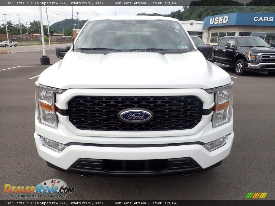 2022 Ford F150 STX SuperCrew 4x4 Oxford White / Black Photo #3