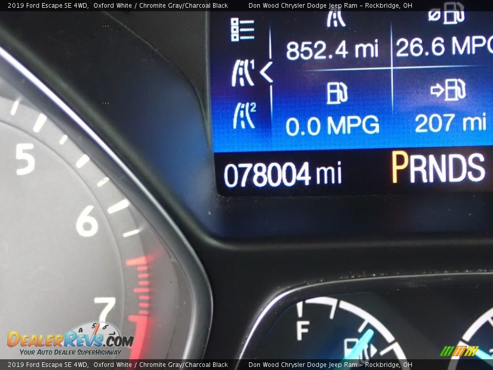 2019 Ford Escape SE 4WD Oxford White / Chromite Gray/Charcoal Black Photo #31