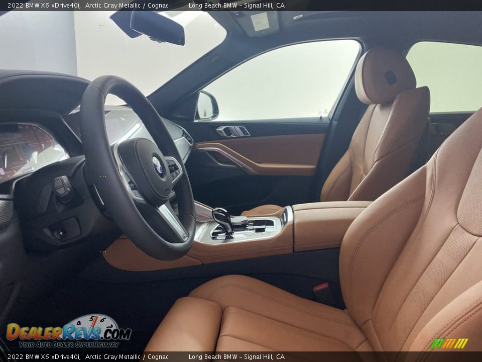 2022 BMW X6 xDrive40i Arctic Gray Metallic / Cognac Photo #13