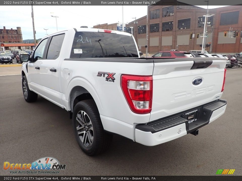 2022 Ford F150 STX SuperCrew 4x4 Oxford White / Black Photo #6