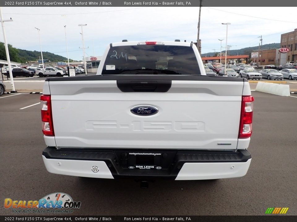 2022 Ford F150 STX SuperCrew 4x4 Oxford White / Black Photo #7