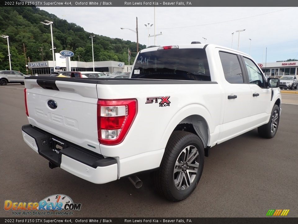 2022 Ford F150 STX SuperCrew 4x4 Oxford White / Black Photo #8
