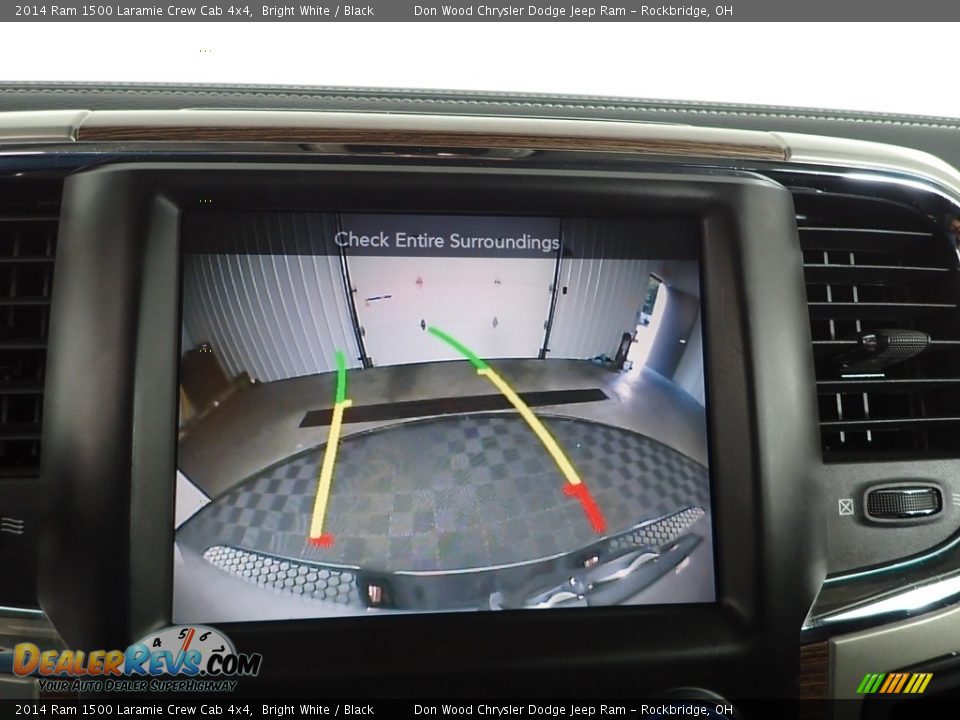 2014 Ram 1500 Laramie Crew Cab 4x4 Bright White / Black Photo #5