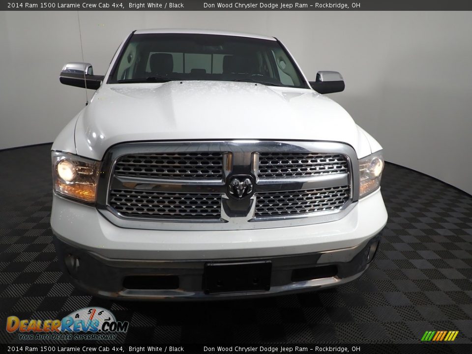 2014 Ram 1500 Laramie Crew Cab 4x4 Bright White / Black Photo #6