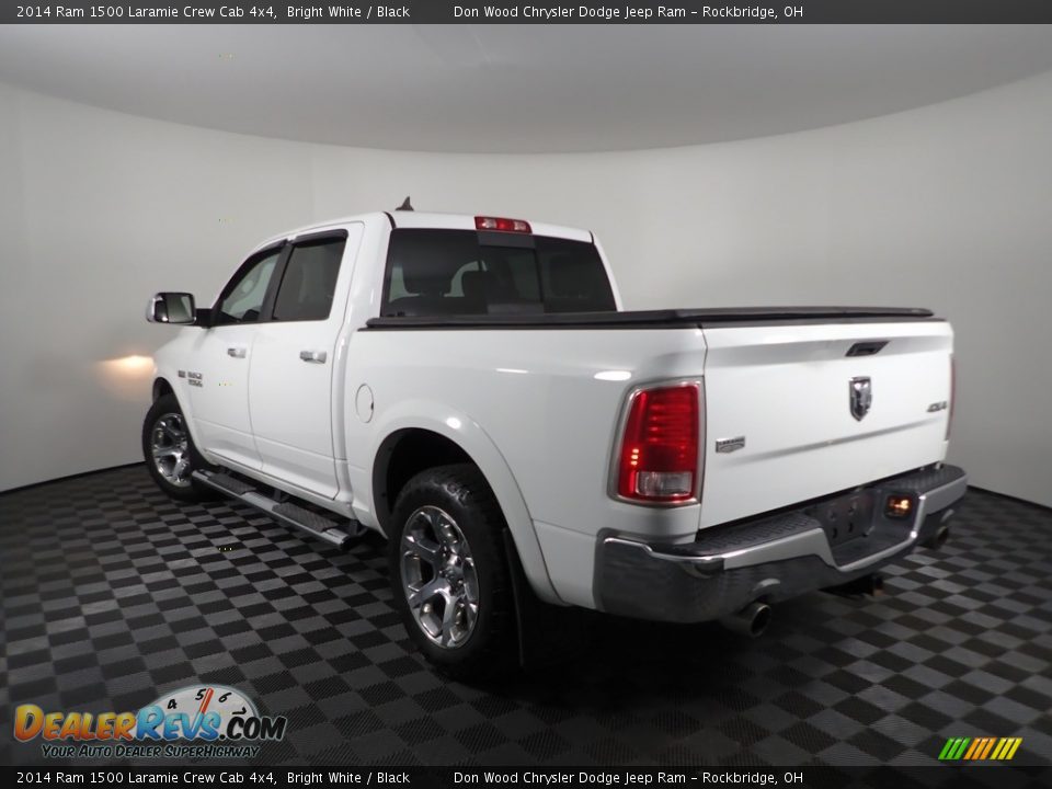 2014 Ram 1500 Laramie Crew Cab 4x4 Bright White / Black Photo #8