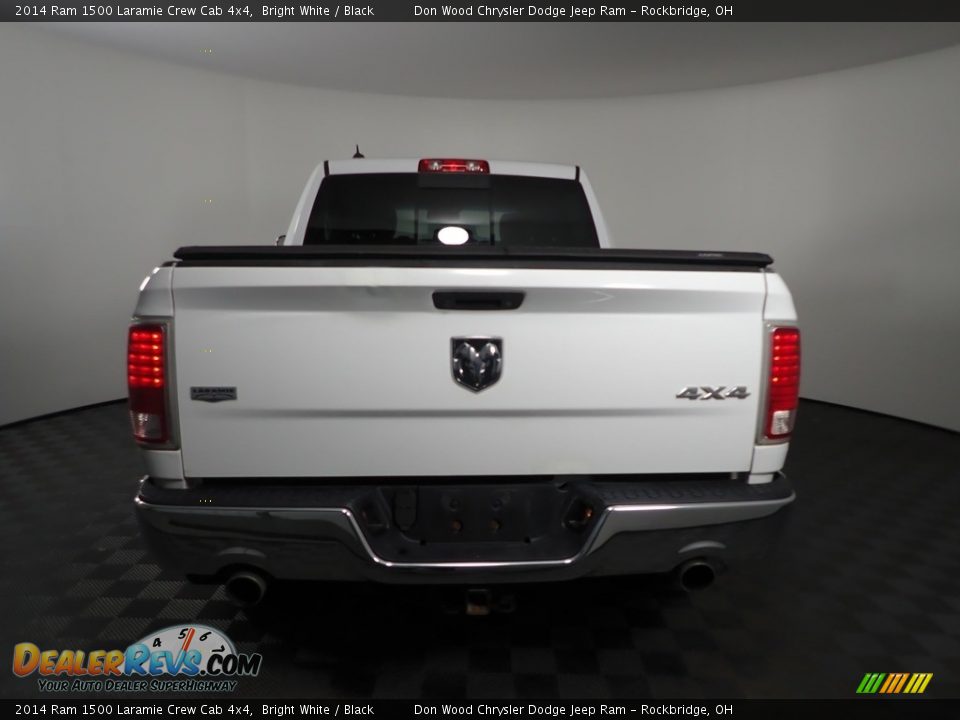 2014 Ram 1500 Laramie Crew Cab 4x4 Bright White / Black Photo #9