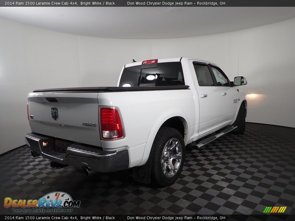 2014 Ram 1500 Laramie Crew Cab 4x4 Bright White / Black Photo #11
