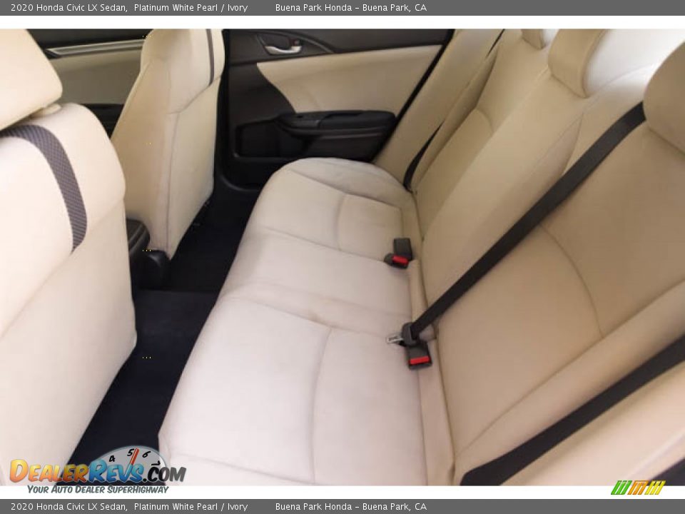2020 Honda Civic LX Sedan Platinum White Pearl / Ivory Photo #4