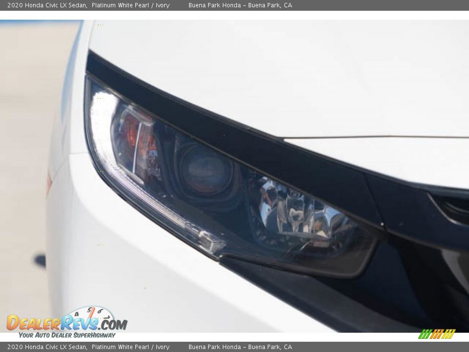 2020 Honda Civic LX Sedan Platinum White Pearl / Ivory Photo #8