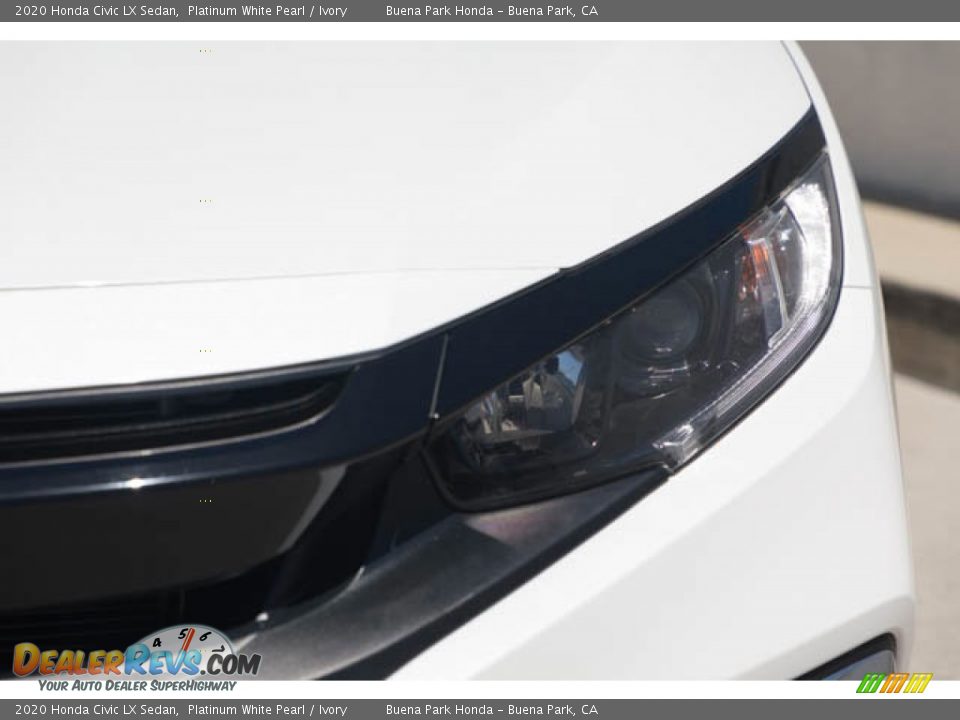 2020 Honda Civic LX Sedan Platinum White Pearl / Ivory Photo #9