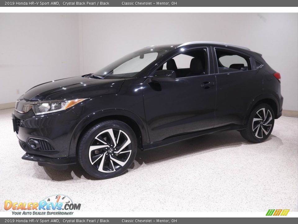 2019 Honda HR-V Sport AWD Crystal Black Pearl / Black Photo #3