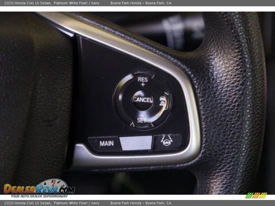 2020 Honda Civic LX Sedan Platinum White Pearl / Ivory Photo #17