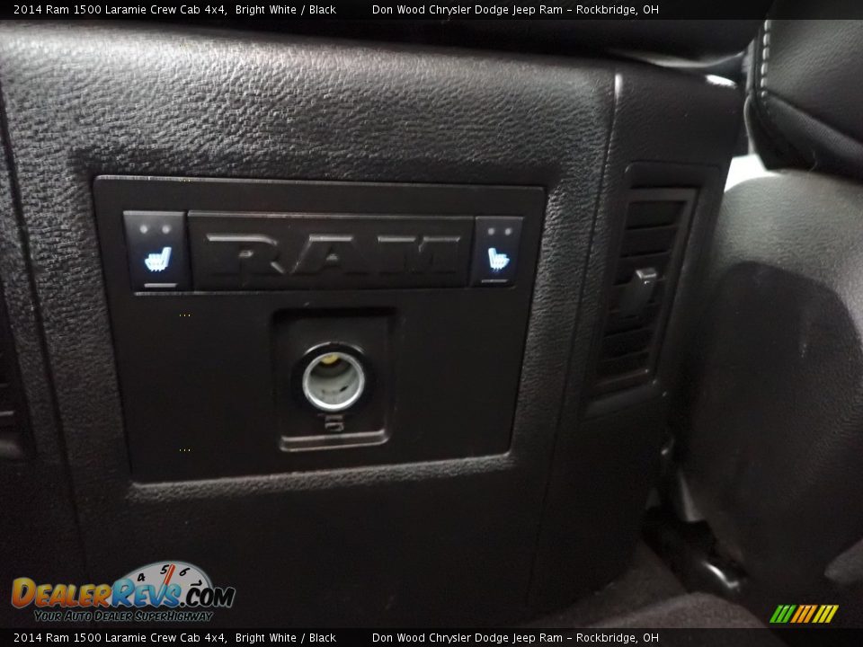 2014 Ram 1500 Laramie Crew Cab 4x4 Bright White / Black Photo #25
