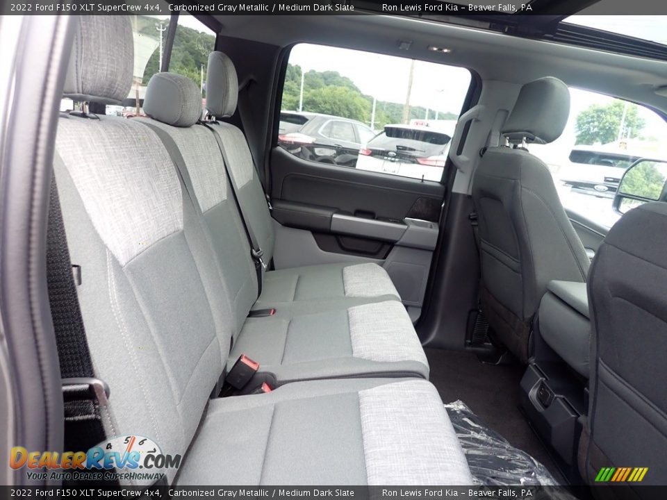 Rear Seat of 2022 Ford F150 XLT SuperCrew 4x4 Photo #10
