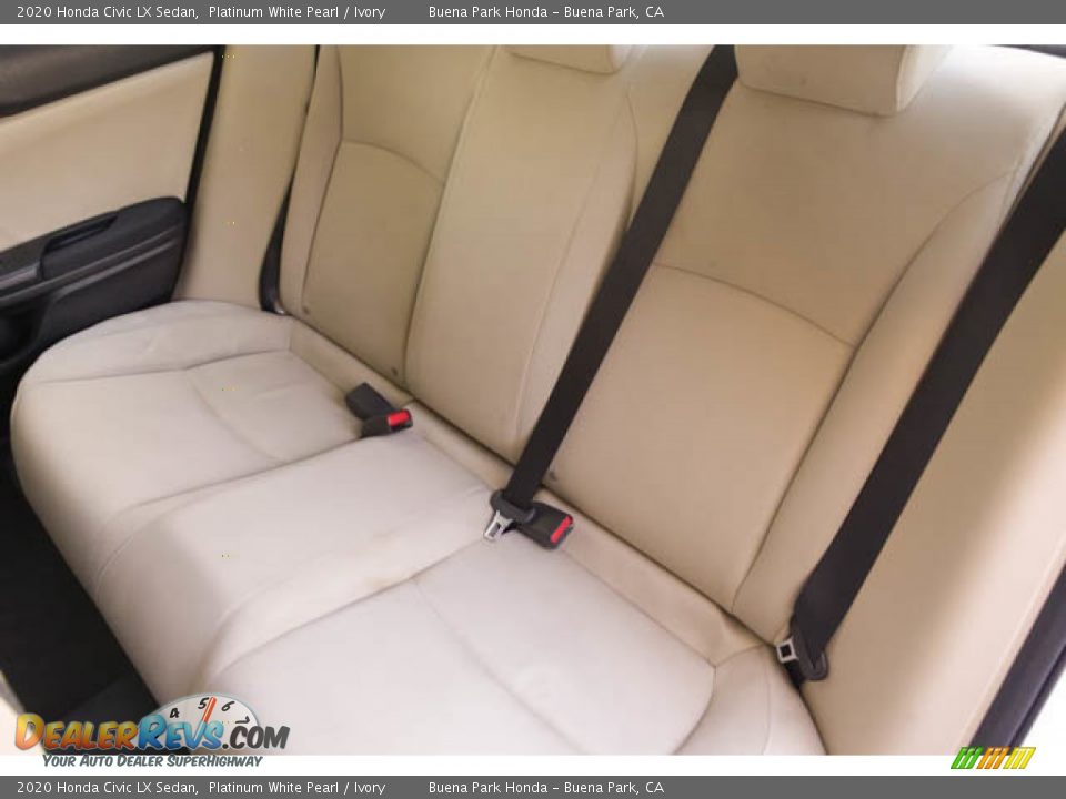 2020 Honda Civic LX Sedan Platinum White Pearl / Ivory Photo #20