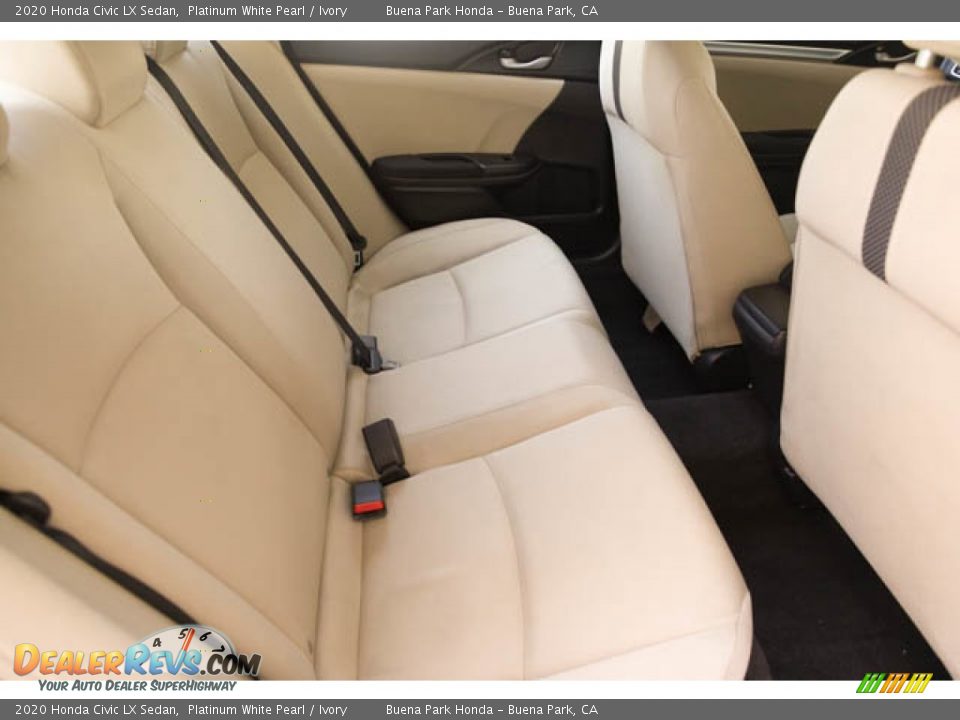 2020 Honda Civic LX Sedan Platinum White Pearl / Ivory Photo #22