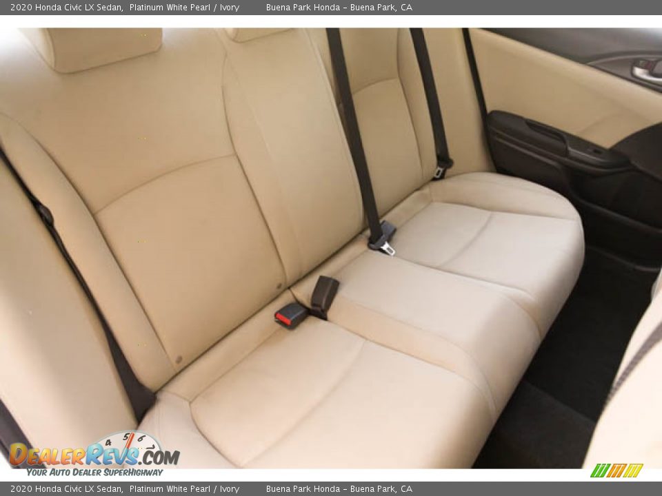2020 Honda Civic LX Sedan Platinum White Pearl / Ivory Photo #23