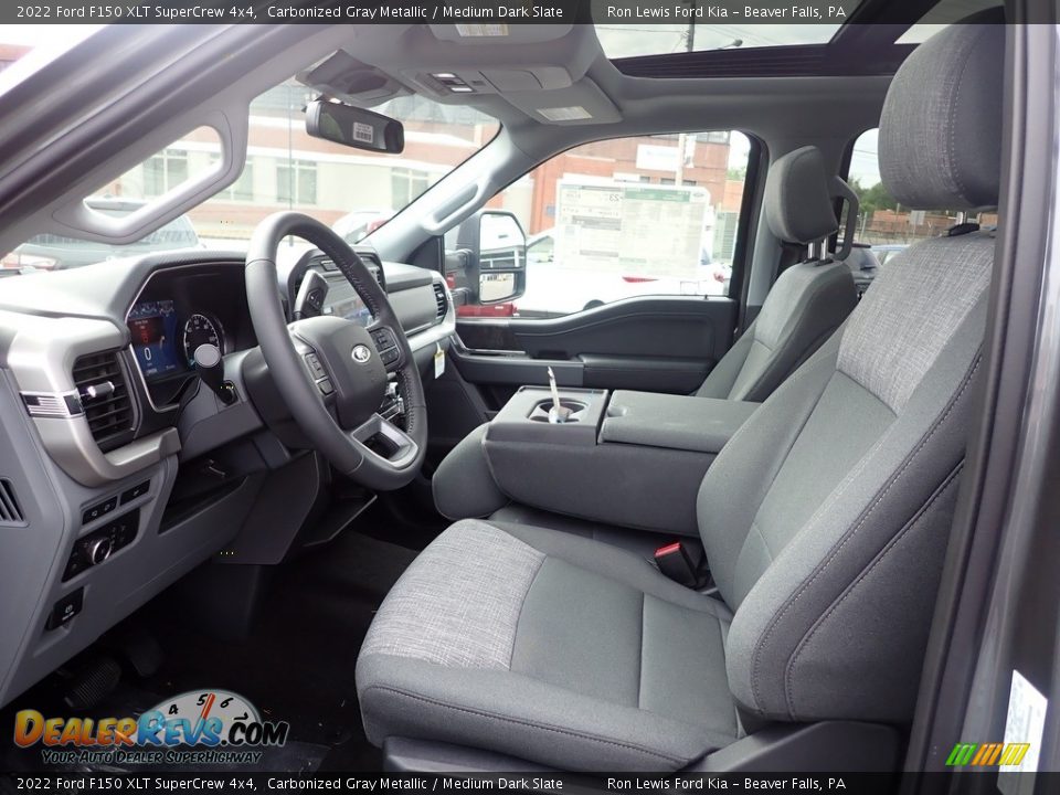 Medium Dark Slate Interior - 2022 Ford F150 XLT SuperCrew 4x4 Photo #14