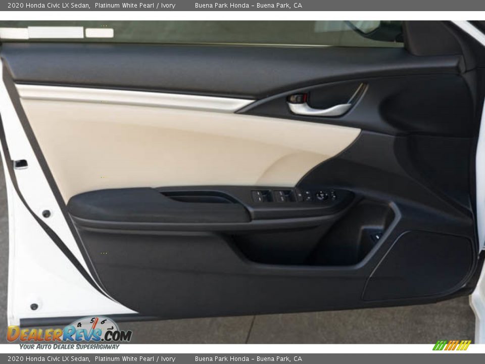 2020 Honda Civic LX Sedan Platinum White Pearl / Ivory Photo #29